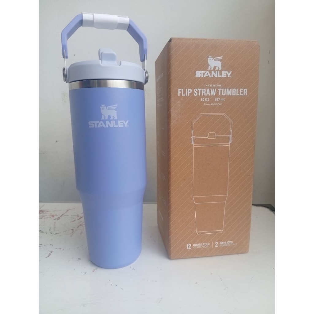 Stanley Tumbler The Iceflow Flip Straw uk 30 Oz warna Hydrangea