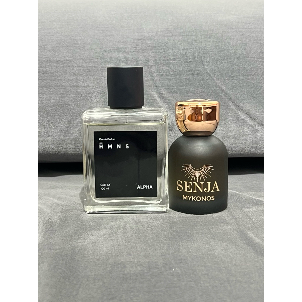 [bundling] HMNS ALPHA 100ml dan MYKONOS SENJA 50ml PRELOVED