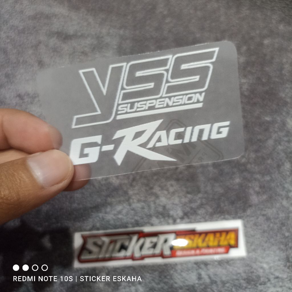 Sticker Shock YSS G Racing Stiker Skok YSS G-Racing