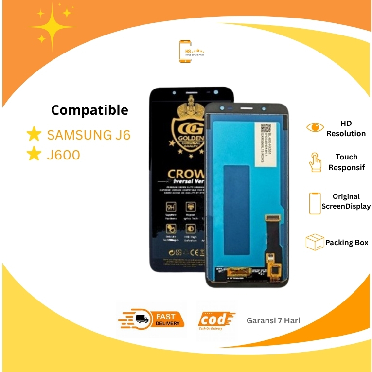 COD LCD TOUCHSCREEN SAMSUNG GALAXY J6 2018 / J600 ORIGINAL FULLSET COMPLETE / LCD SAMSUNG J6 / LCD S