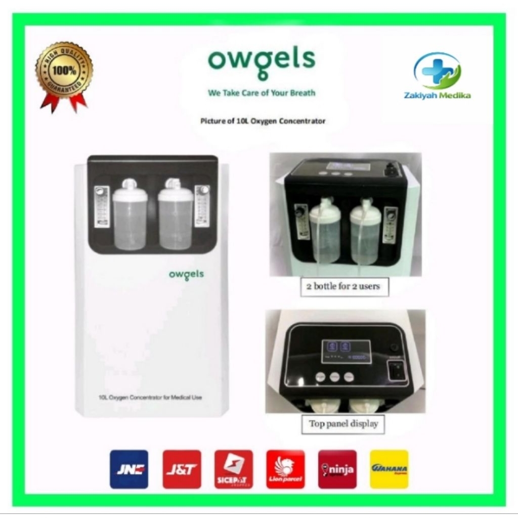 Oxygen Concentrator OWGELS 10 Liter / Oksigen Concentrator 10 Liter Owgells  10 LPM