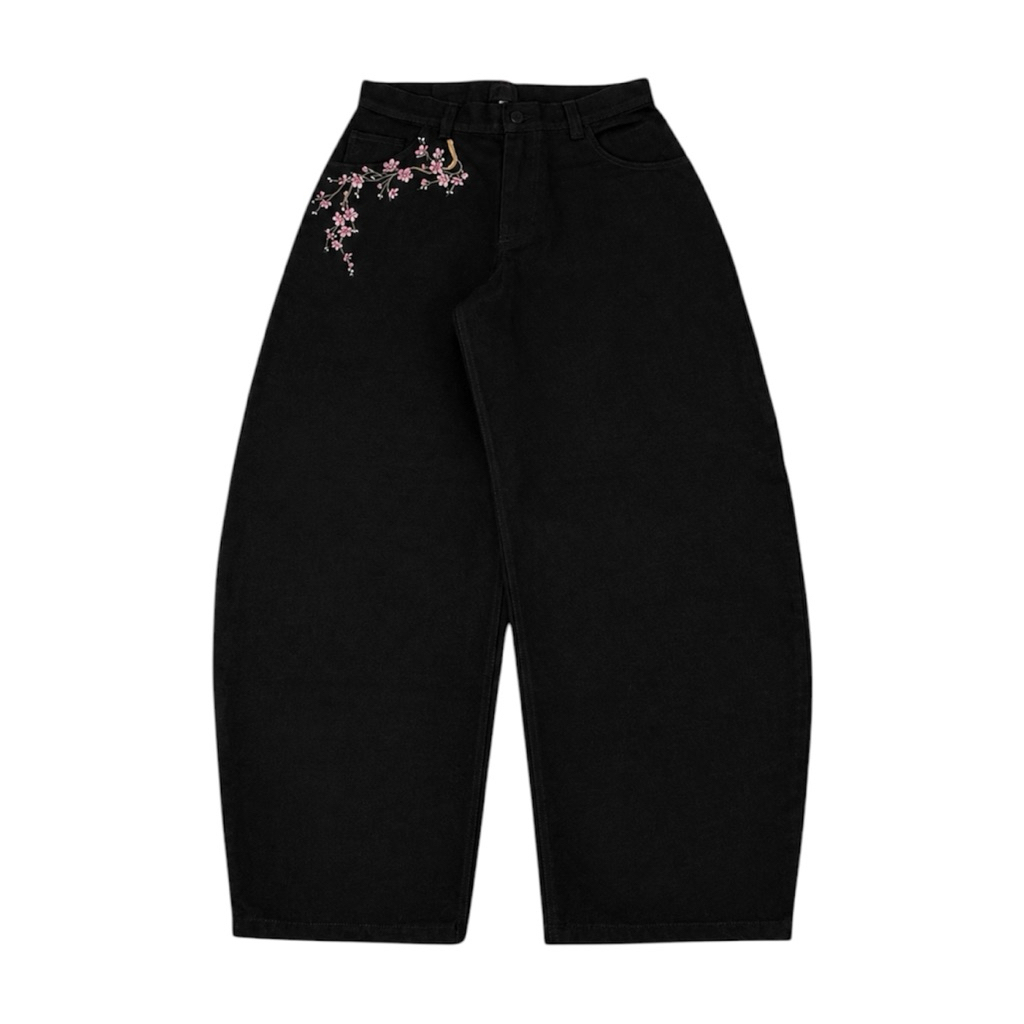 Celana Ballon Pants Raw Denim Black Arisaka