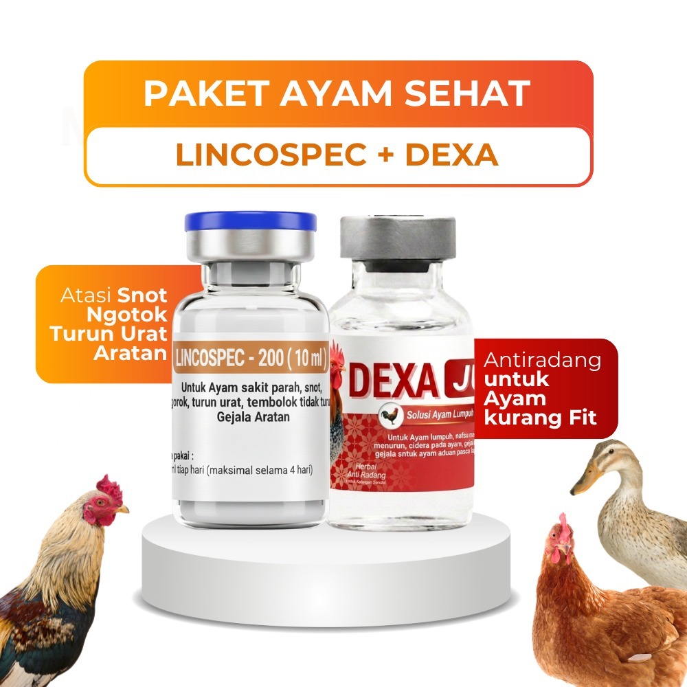 Lincospec 200 10 ml - Obat Sakit Ayam Ampuh - Lincospec 200 10 ml - Obat Ayam