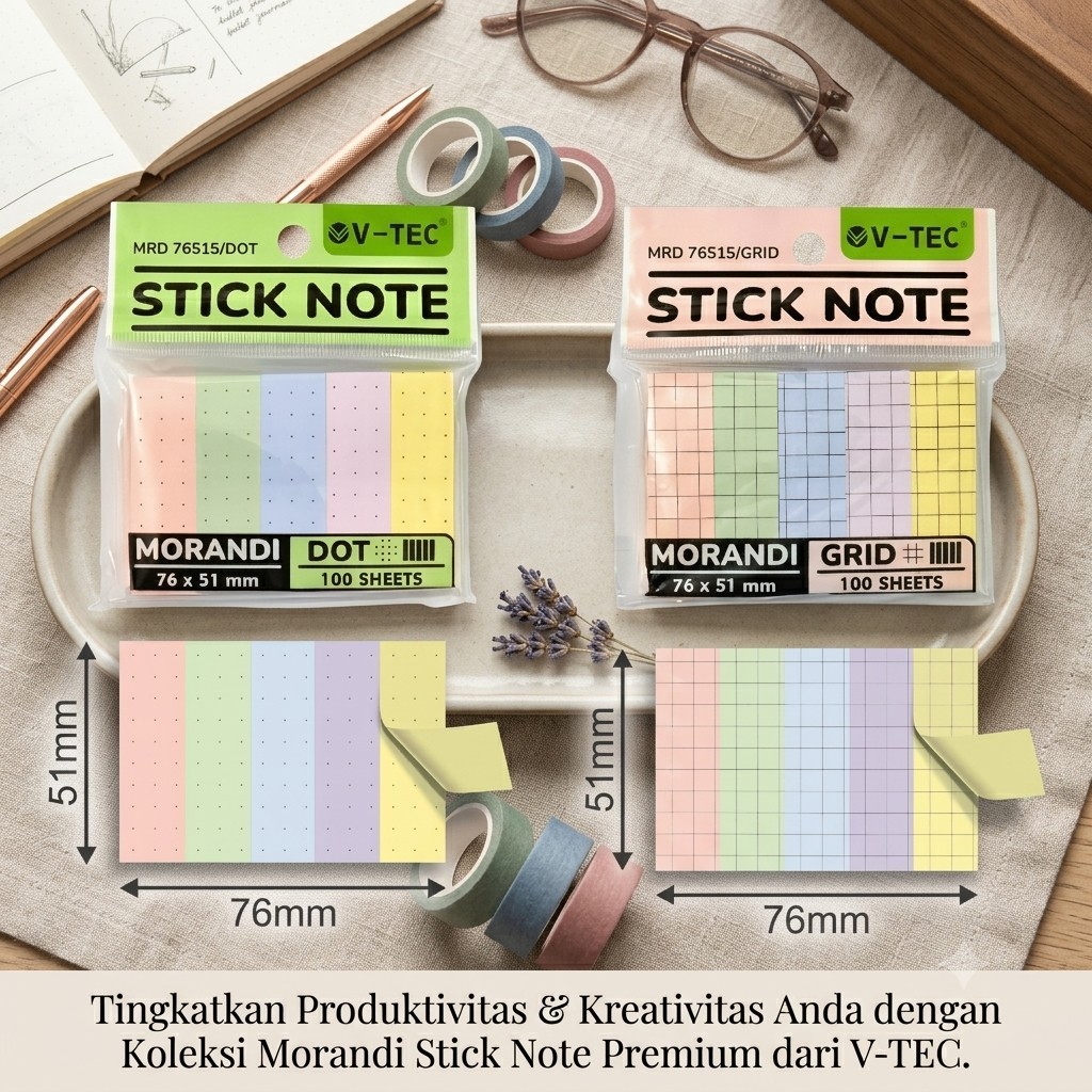 Stick Note V-TEC MRD-76515/DOT~GRID Dotted / Grid