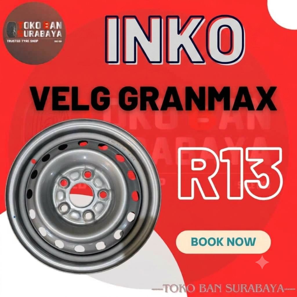 velg gran max original INKO RING 13 / velg grand max R13 / velg kaleng gran max / velg besi gran max
