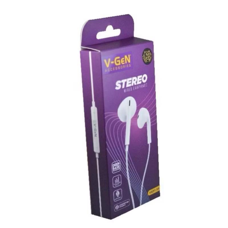 V-GEN VEP1-34 EARPHONE KABEL STEREO