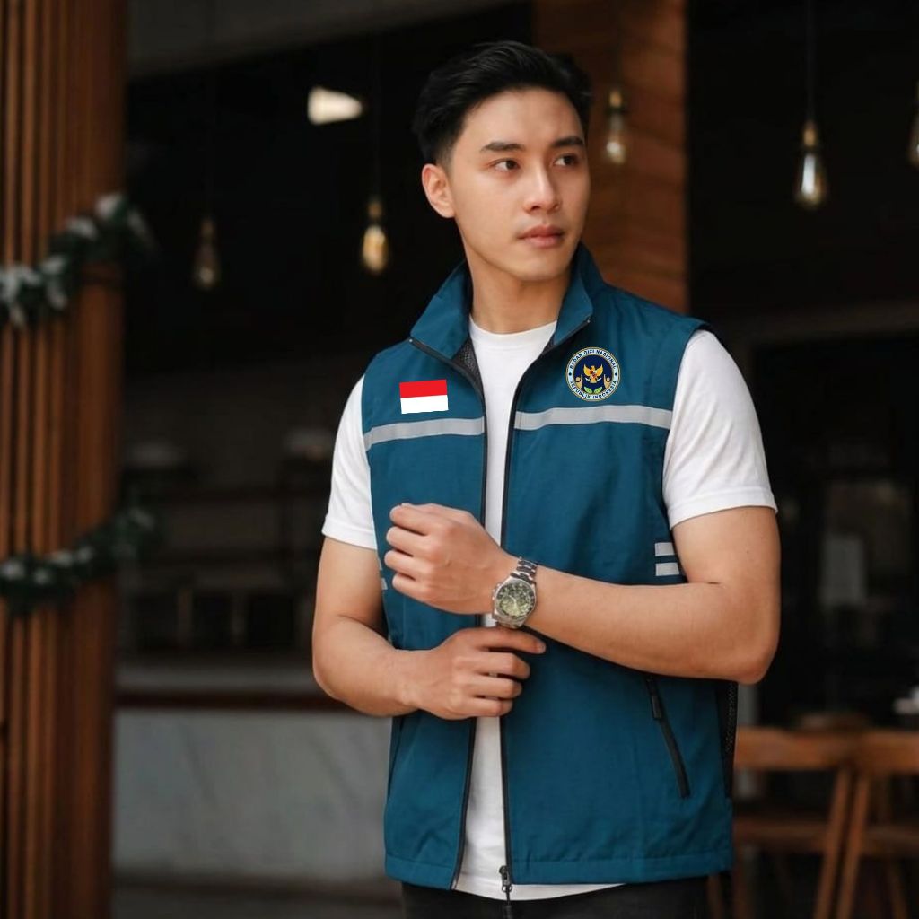 Rompi Kantor Dan Kerja SPPG, Rompi Hiking Sppg, Rompi Pria BGN, Rompi Distribusi BGN, Rompi Bisa Kus