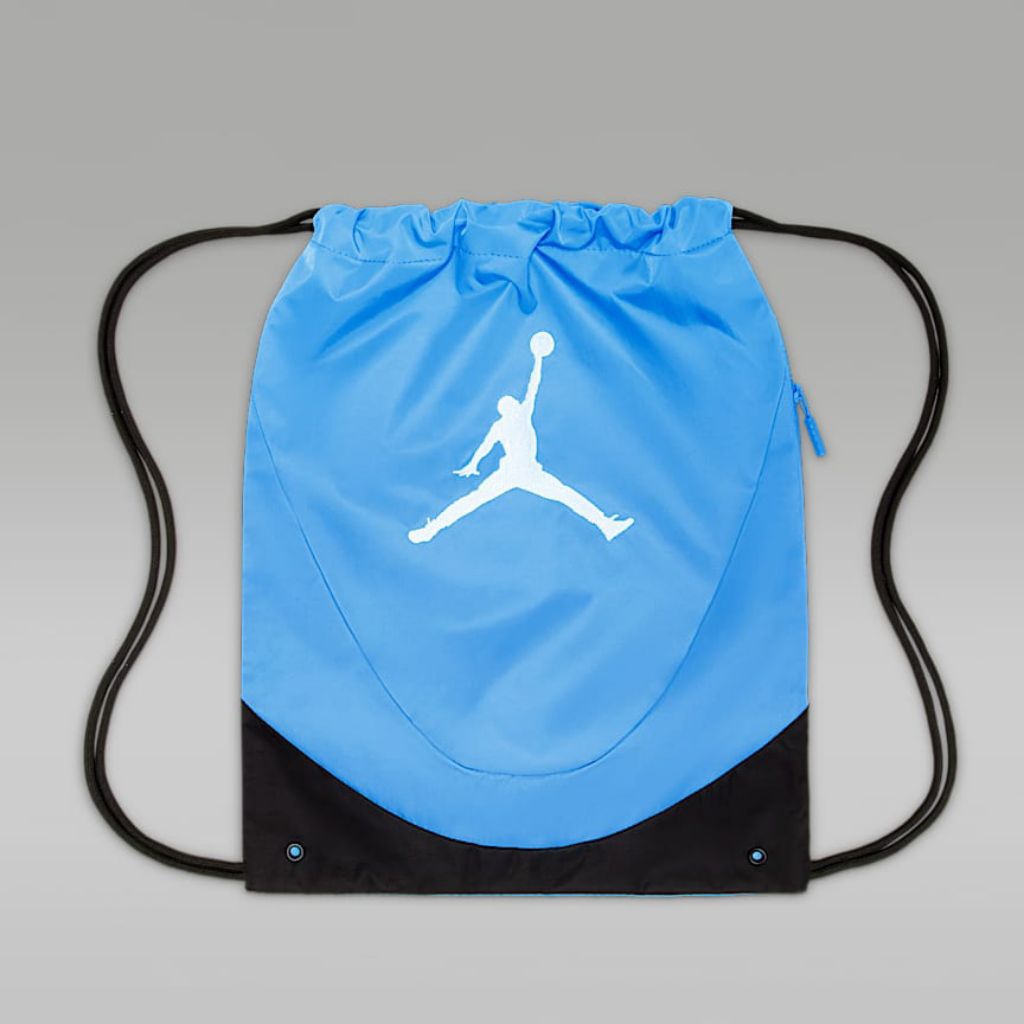 [READY STOCK] Tas Serut Jordan Original Jumpman Gym Sackpack String Bag Olahraga Premium Biru Muda