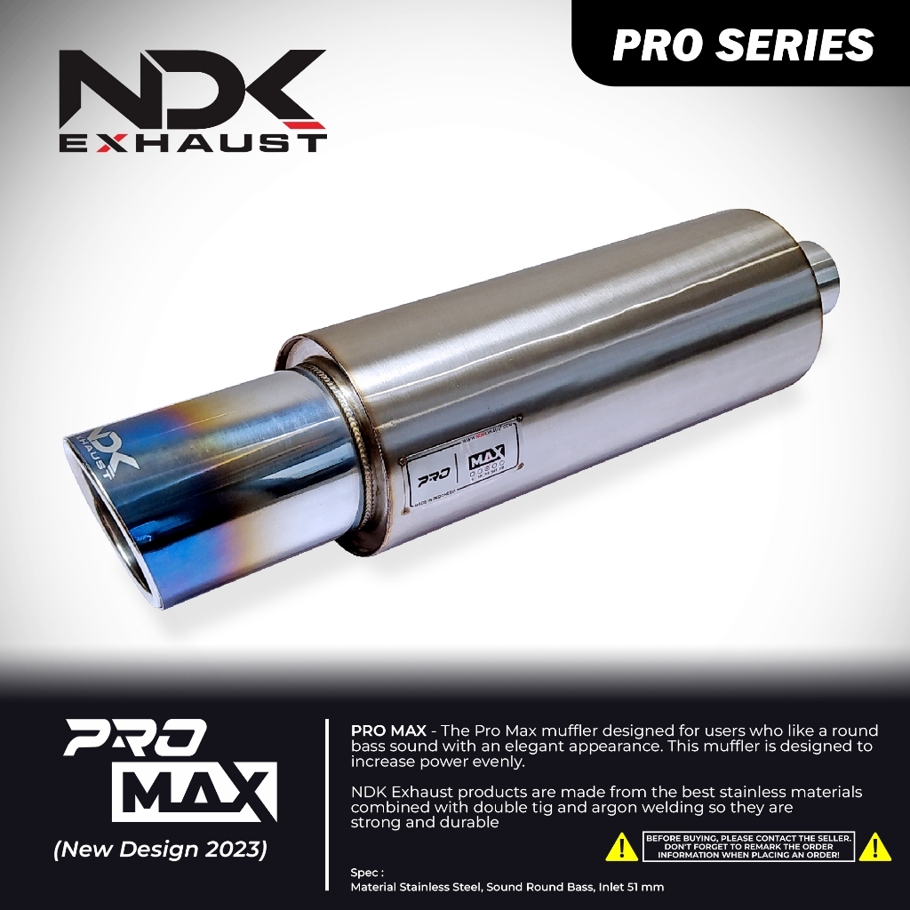 Knalpot Racing Mobil Avanza, Xenia, Rush, Terios, Veloz Muffler Pro Max NDK EXHAUST - Knalpot Mobil 