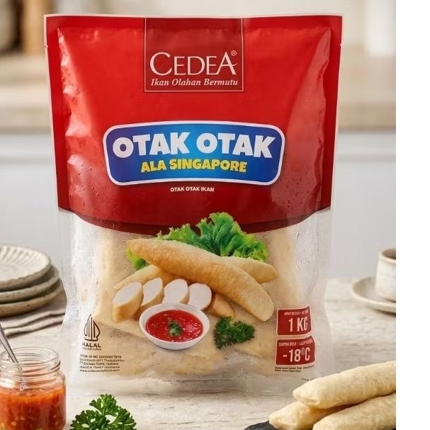 Otak- otak Singapore Cedea 1kg isi 10 pcs | otak2 Singapore | otak-otak cedea| cedea otak2 Singapore