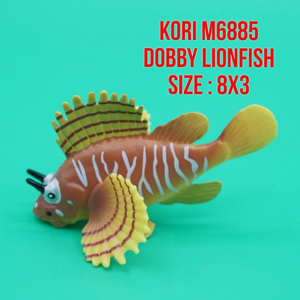 KORI M6885 Dobby Lion Fish Lionfish Ikan Singa Zebra Fish Pterois Volitans | Mainan Figure Binatang 