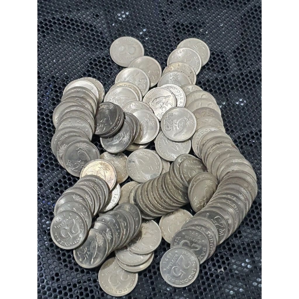 Koin Kuno 25 Rupiah Cendrawasih 1971