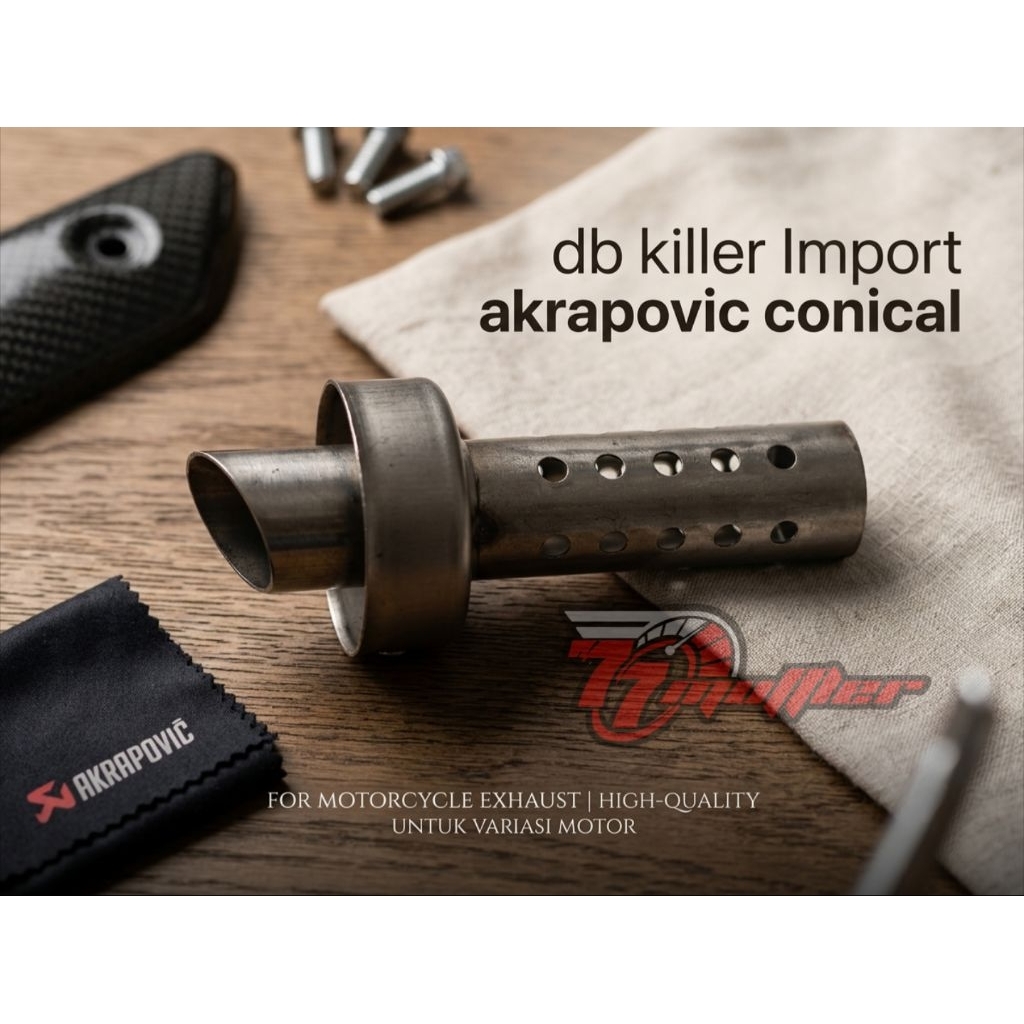 db killer akrapovic conical doble killer peredam akrapovic conical impor stenliss