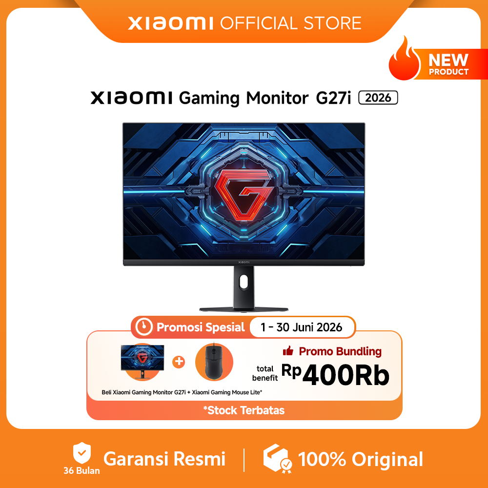 Xiaomi Gaming Monitor G27i 2026 | Faster Refresh Rate 200Hz | Fast IPS FHD Resolution | 1ms GTG Resp