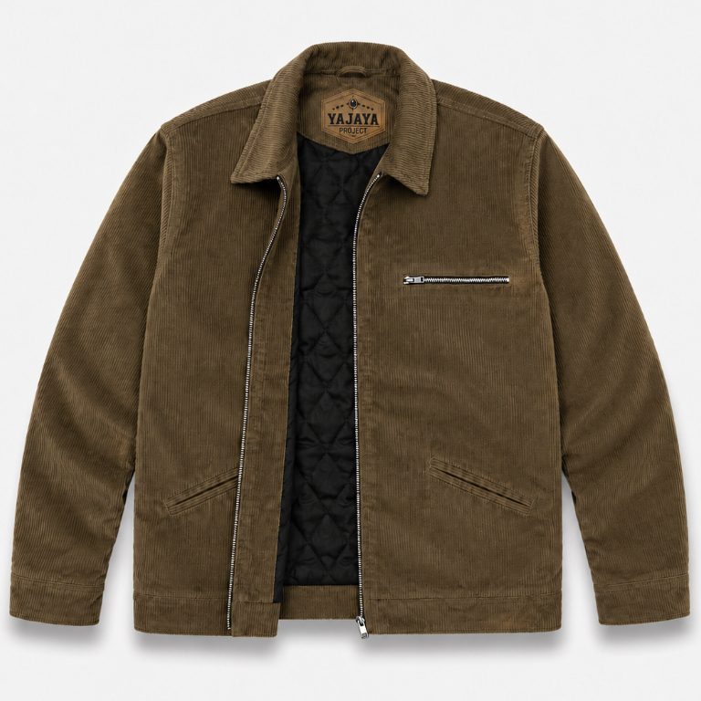 Work Jacket Corduroy Dark Brown
