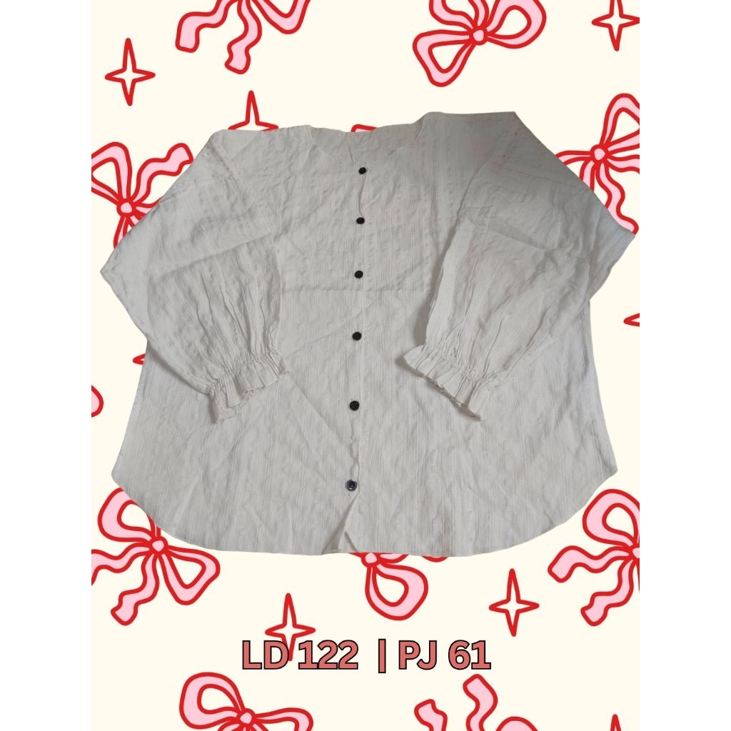 [PL] Kemeja Jumbo Ruffle Puffy Bell
