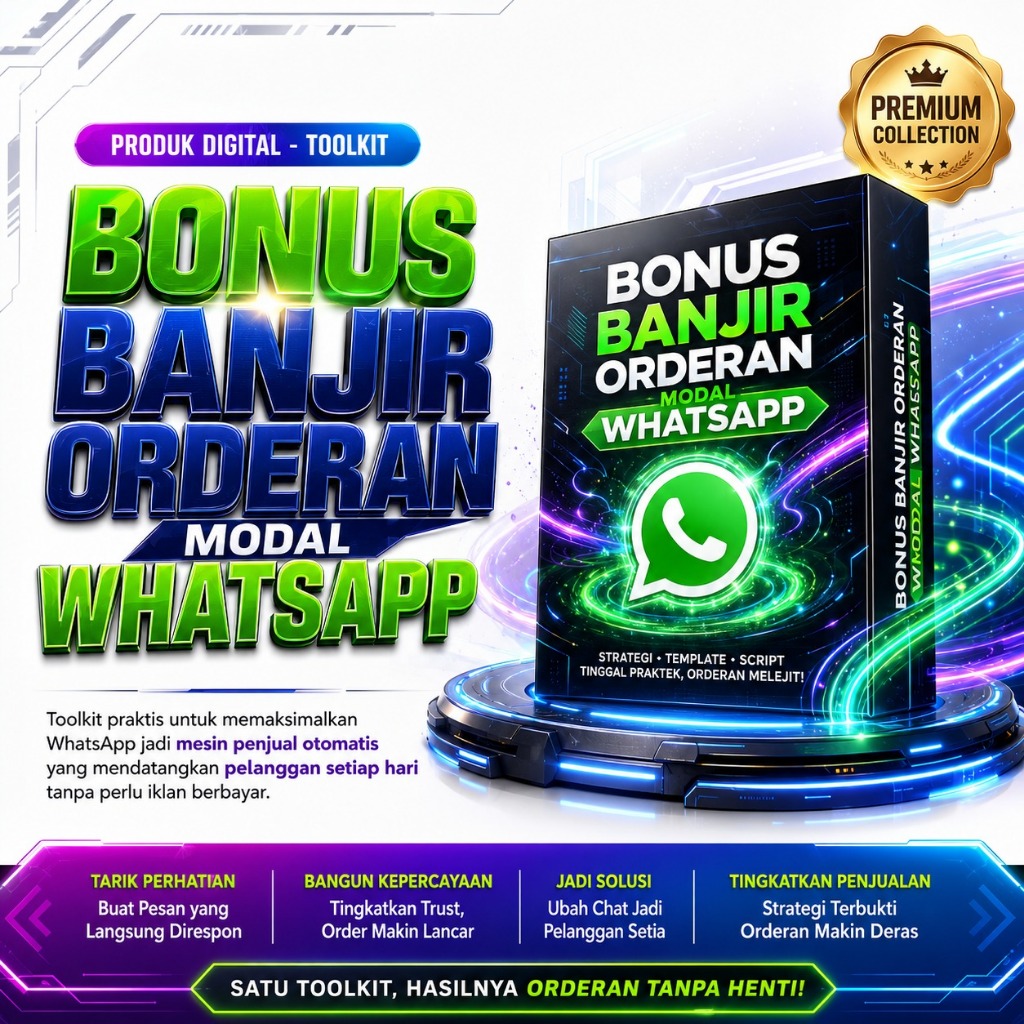 TOOLKIT Bonus Banjir Orderan Modal Whatsapp