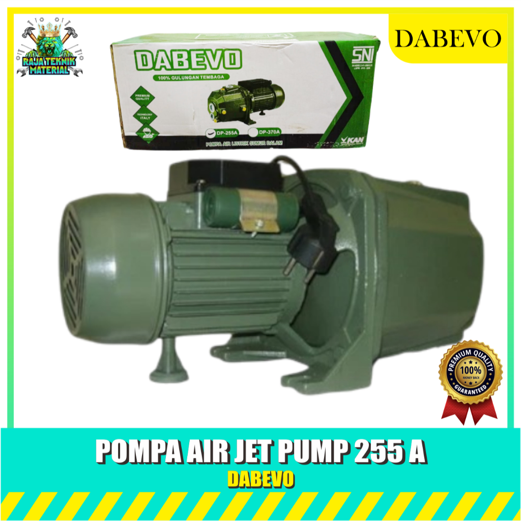 DABEVO POMPA AIR JET PUMP DP 255A / Pompa Sumur Dalam Dabevo Gulungan Tembaga
