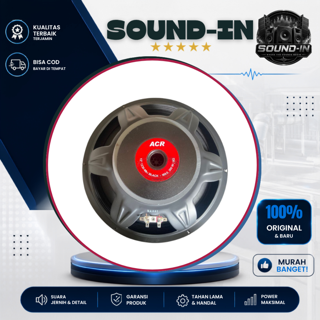 Speaker ACR 12 Inch 1230 Black Full Range