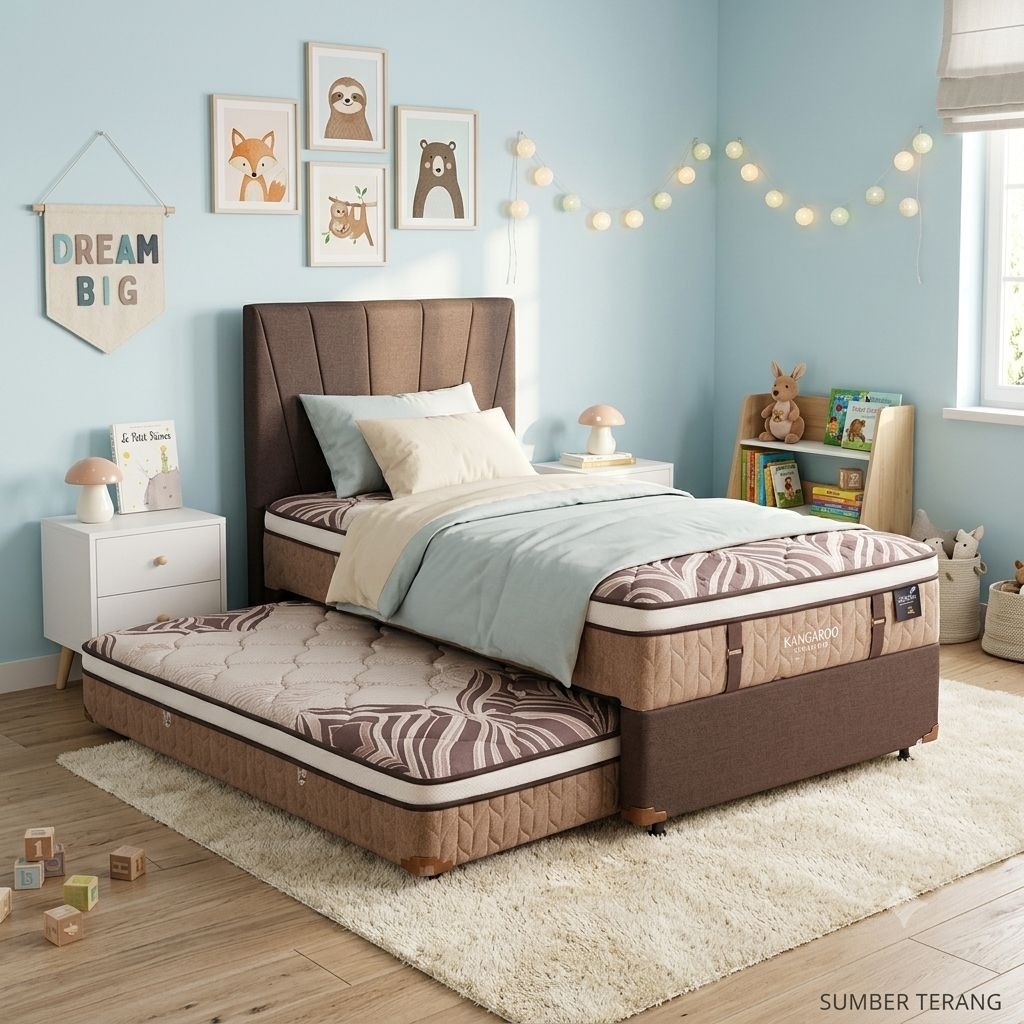 Springbed Sorong Kangaroo Bed Sorong 2in1 Luna Bed Dorong Kangaroo Pocket Spring