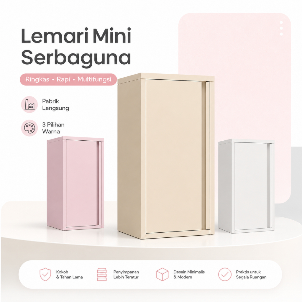 Lemari Kecil Serbaguna Lemari Penyimpanan Minimalis Untuk Rumah Kos Kamar Anak