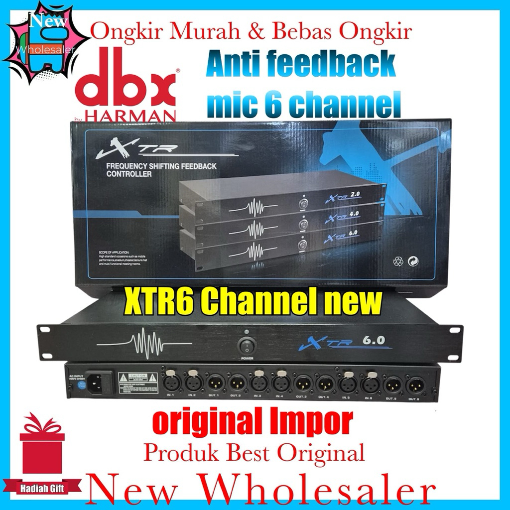 Anti feedback mic Dbx Xtr6 channel new Bisa buat wireless dan kabel original