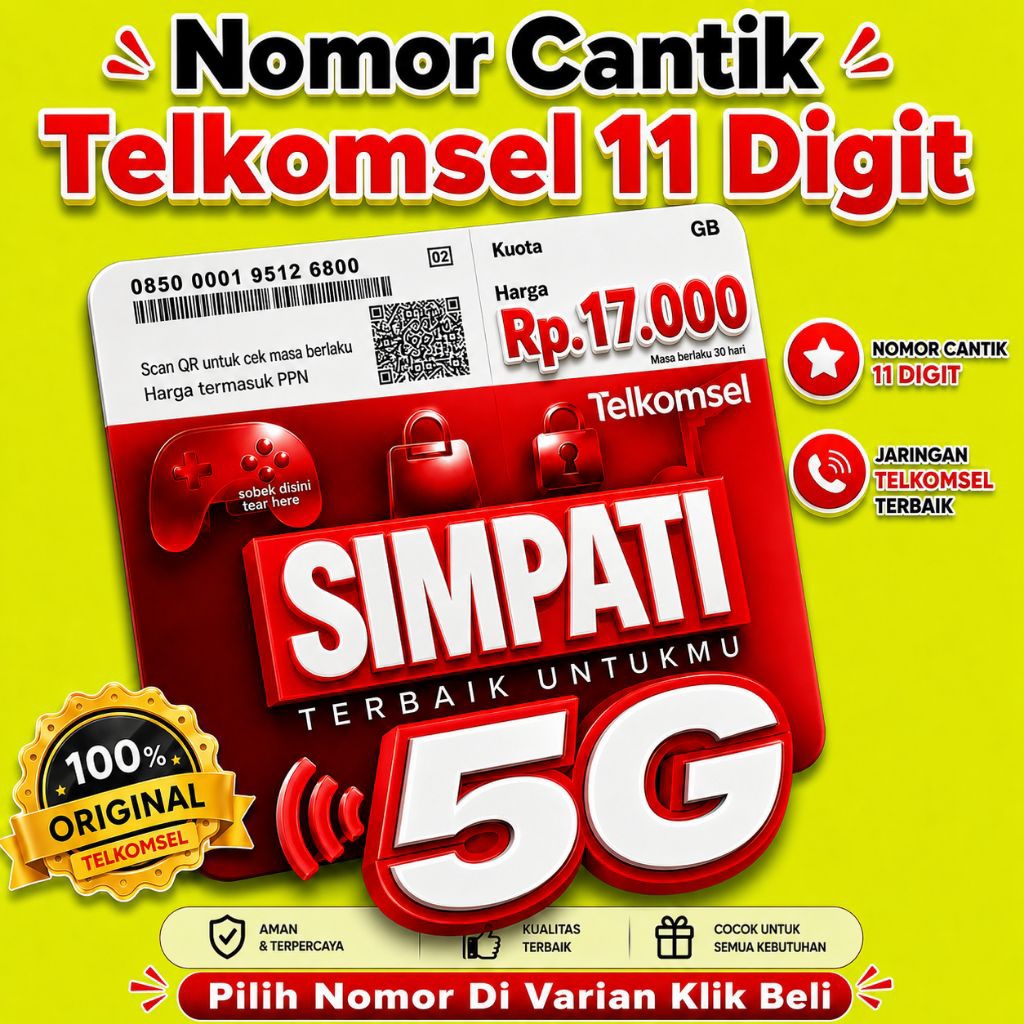 kartu perdana Telkomsel simpati 11 angka x813 1000