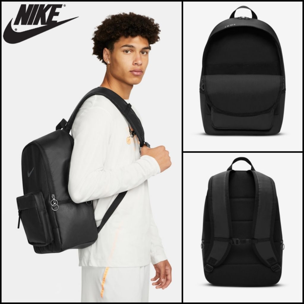 Jual Tas Pria Anti Air Bahan Premium Nike Black Heritage Winterized Eugene Backpack (23L)