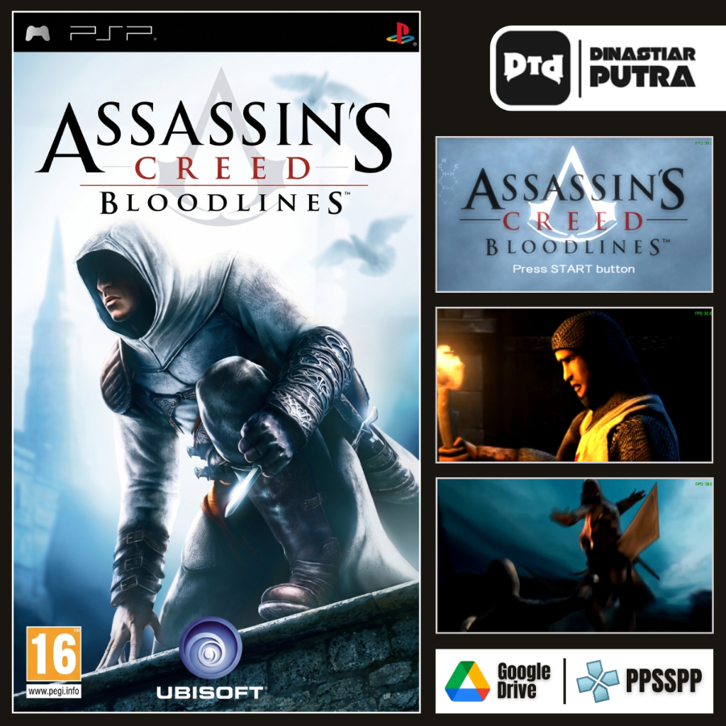 Game PSP Assasins Creed: Bloodlines - Format ISO Siap Main (Google Drive)