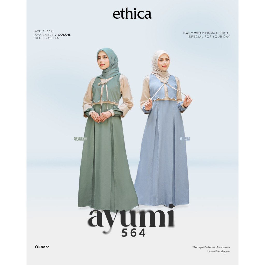 BAJU GAMIS ETHICA AYUMI 564 / GAMIS DAILY ETHICA / GAMIS ETHICA TERBARU 2026