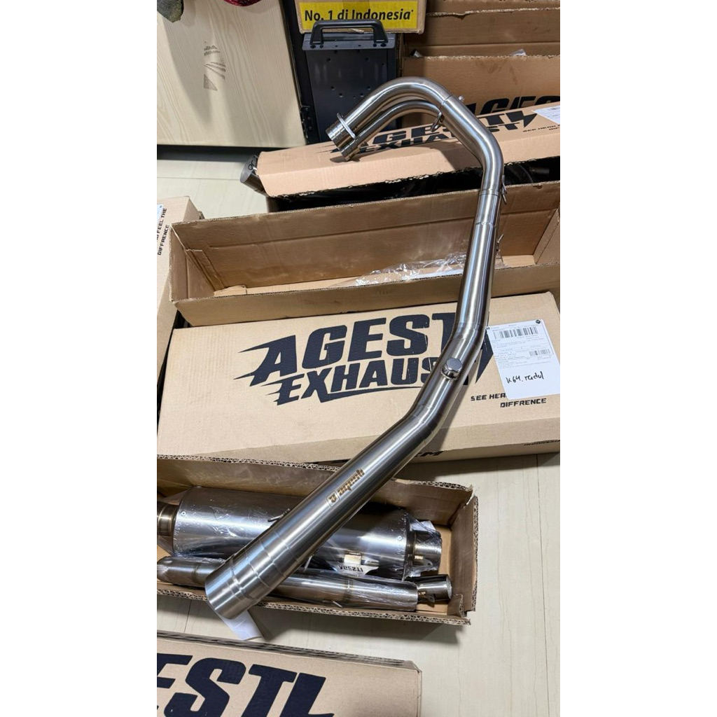 Header Agesti Pro Drag 250CC CBR250RR R25 MT25 NEW NINJA FI