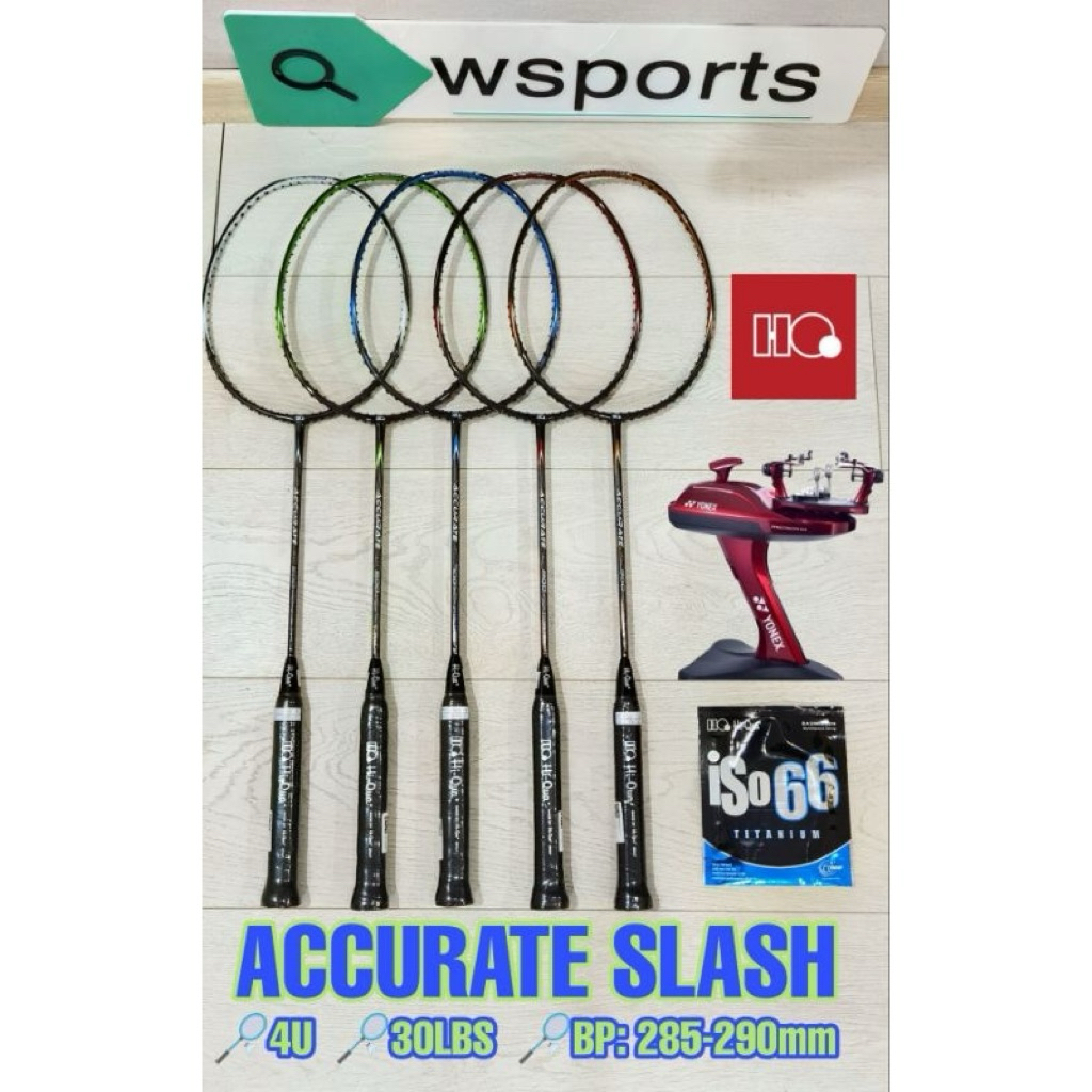 Raket Badminton HQ HiQua ACCURATE SLASH 500 600 700 800 900 Original
