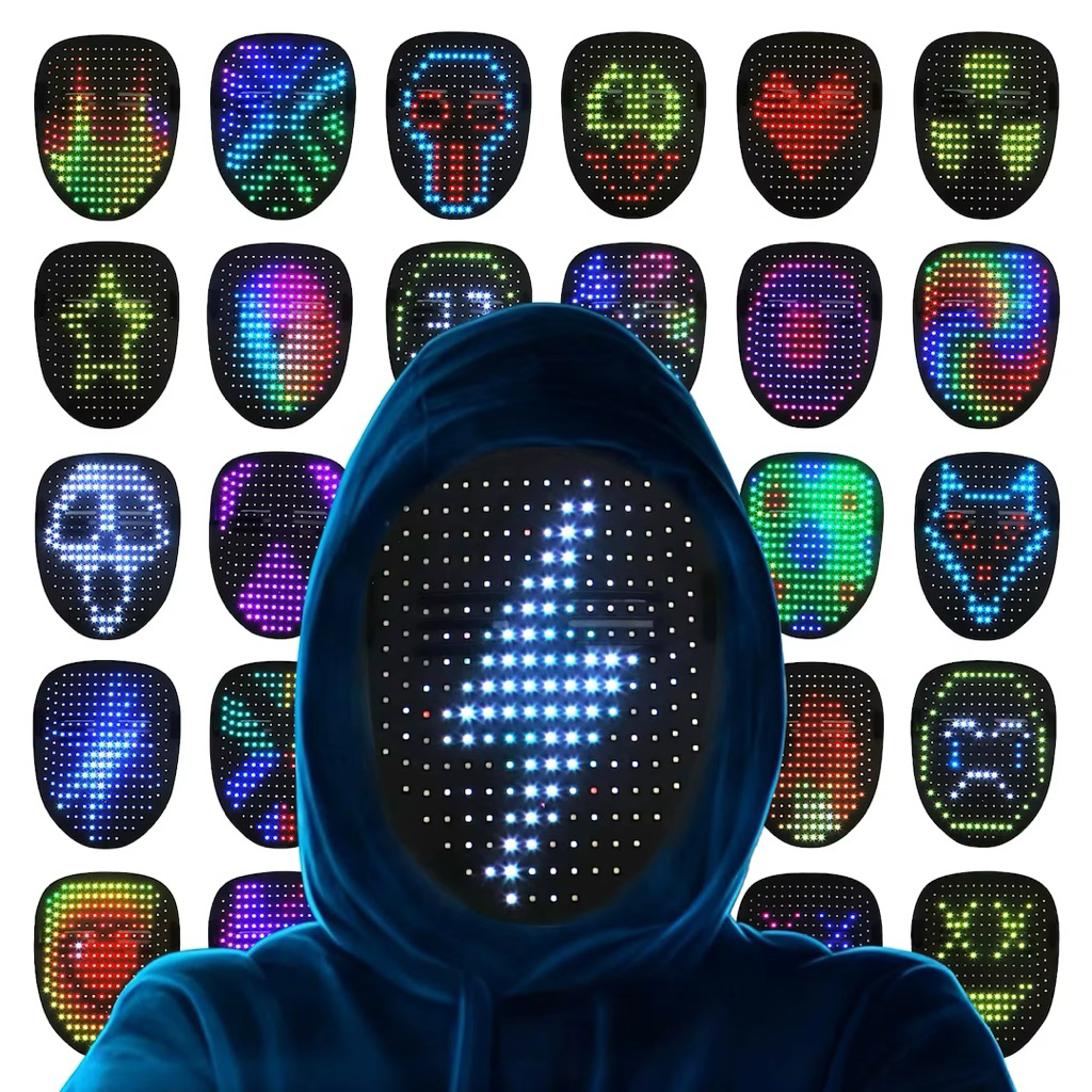 Topeng LED Mask | Topeng LED 3D RGB