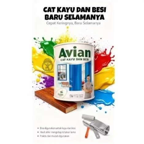 Cat Kayu dan Besi Avian - Saddle Brown 306 ( 1 Kg )