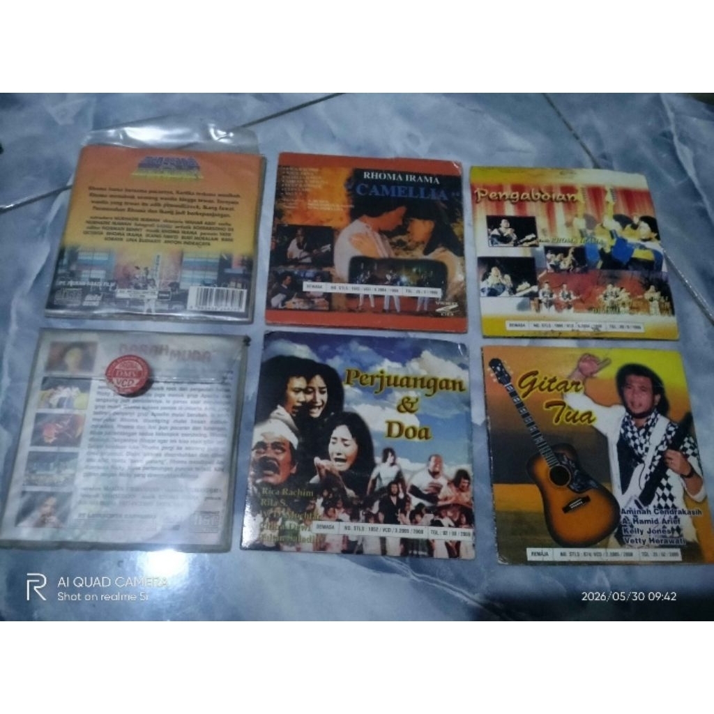 KASET VCD RHOMA IRAMA BARANG JADUL BARANG ANTIK BARANG UNIK