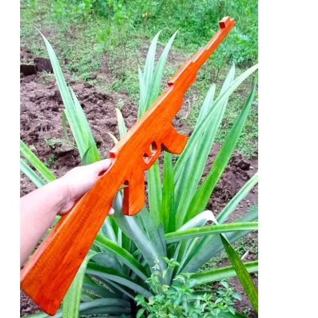 senapan ak 47 - senapan kayu - senapan mainan -  senapan AK 47 - mainan senapan kayu