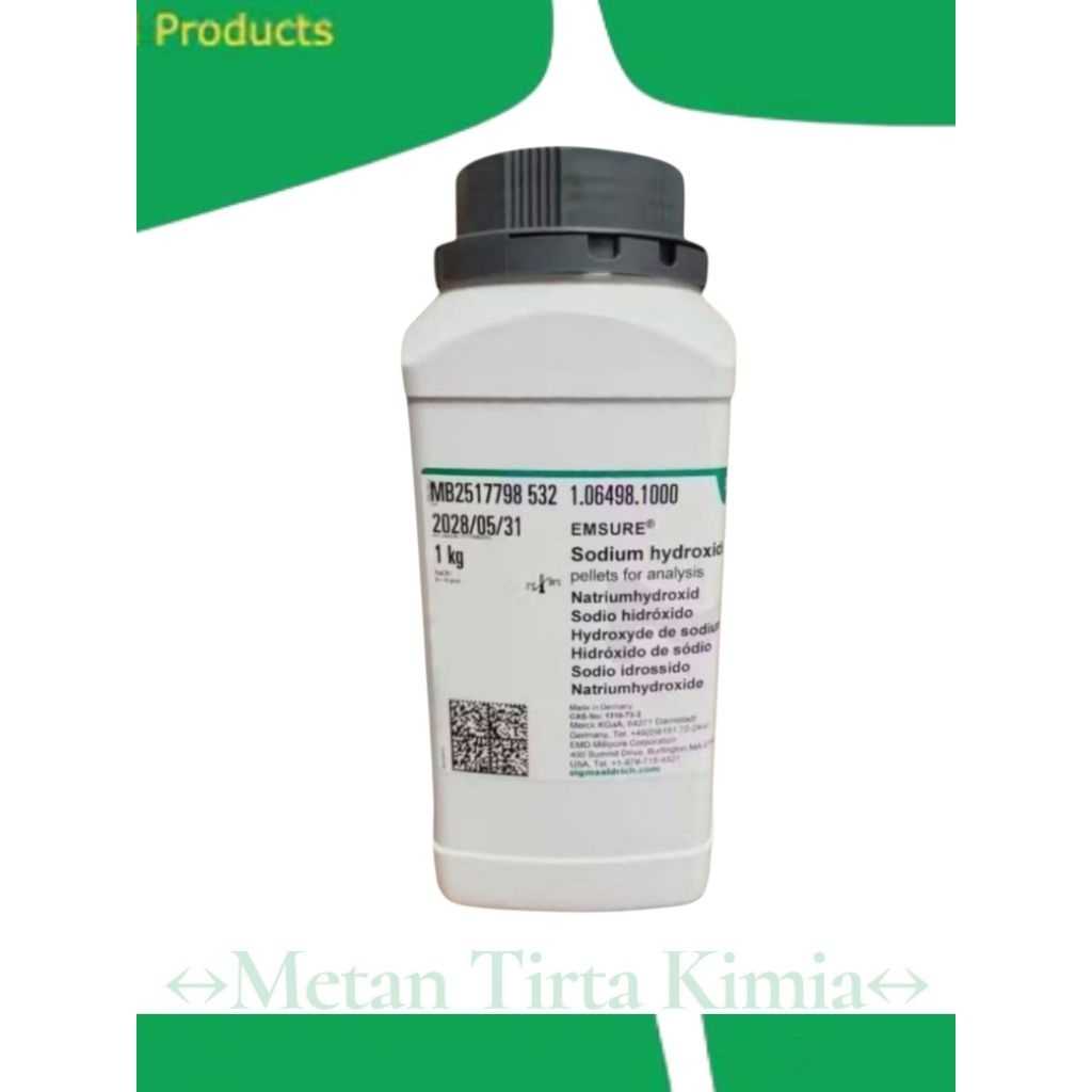 NaOH merck/Sodium Hydroxide/Natrium Hidroksid 106498.1000