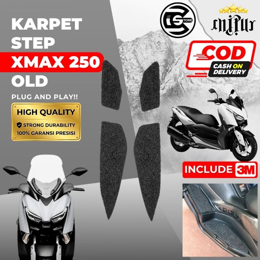 Karpet  Xmax 250  / Karpet Mie Xmax 250 / Bordes Xmax 250 / Karpet Yamaha Xmax / Step Floor Xmax 250