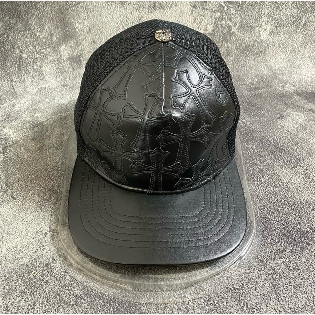 Topi Caps Chrome Hearts Cemetery Cross Leather Second Original