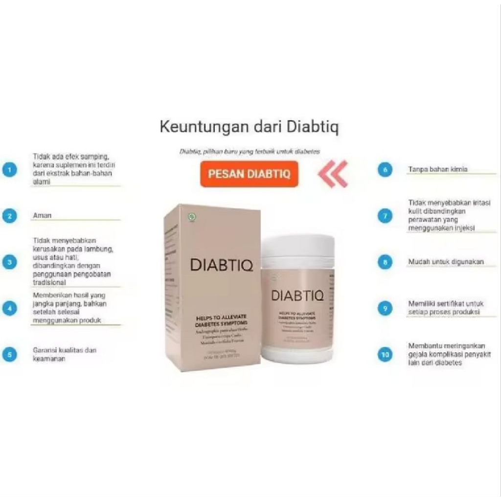 Obat Diabtiq Diabtiq Obat Diabetes Herbal Alami Diabtiq Obat Gula Darah Mujarab Diabtiq Asli