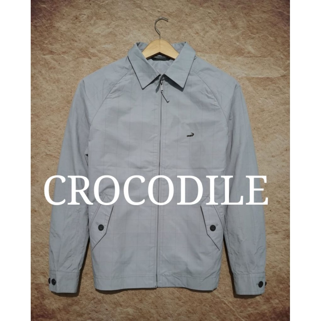 Jaket harrington CROCODILE keren katun kanvas bekas murah