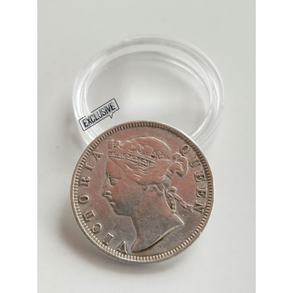 Koin Perak Kuno || Queen Victoria || 20 Cents Straits Settlements 1893 || Asli Murah || 100% ASLI