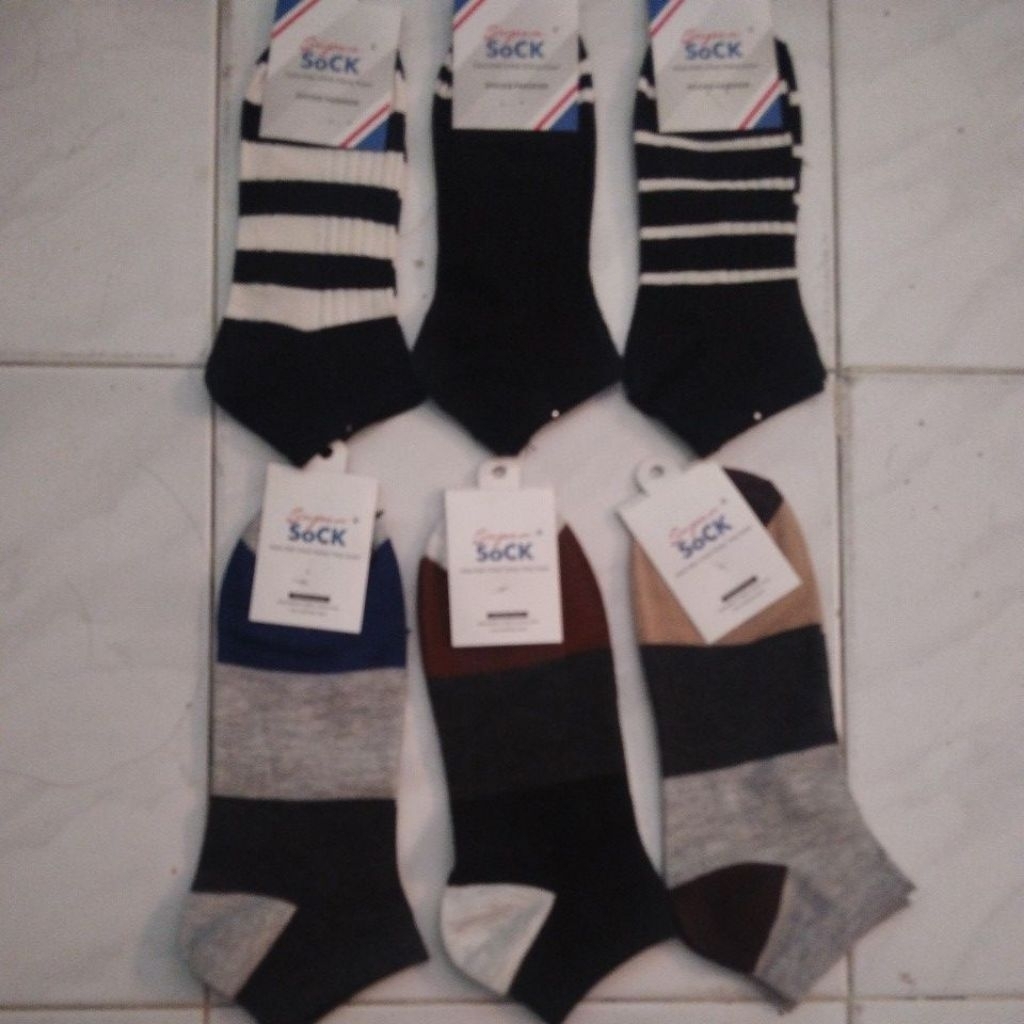 Kaos Kaki Pendek Mata kaki Motif