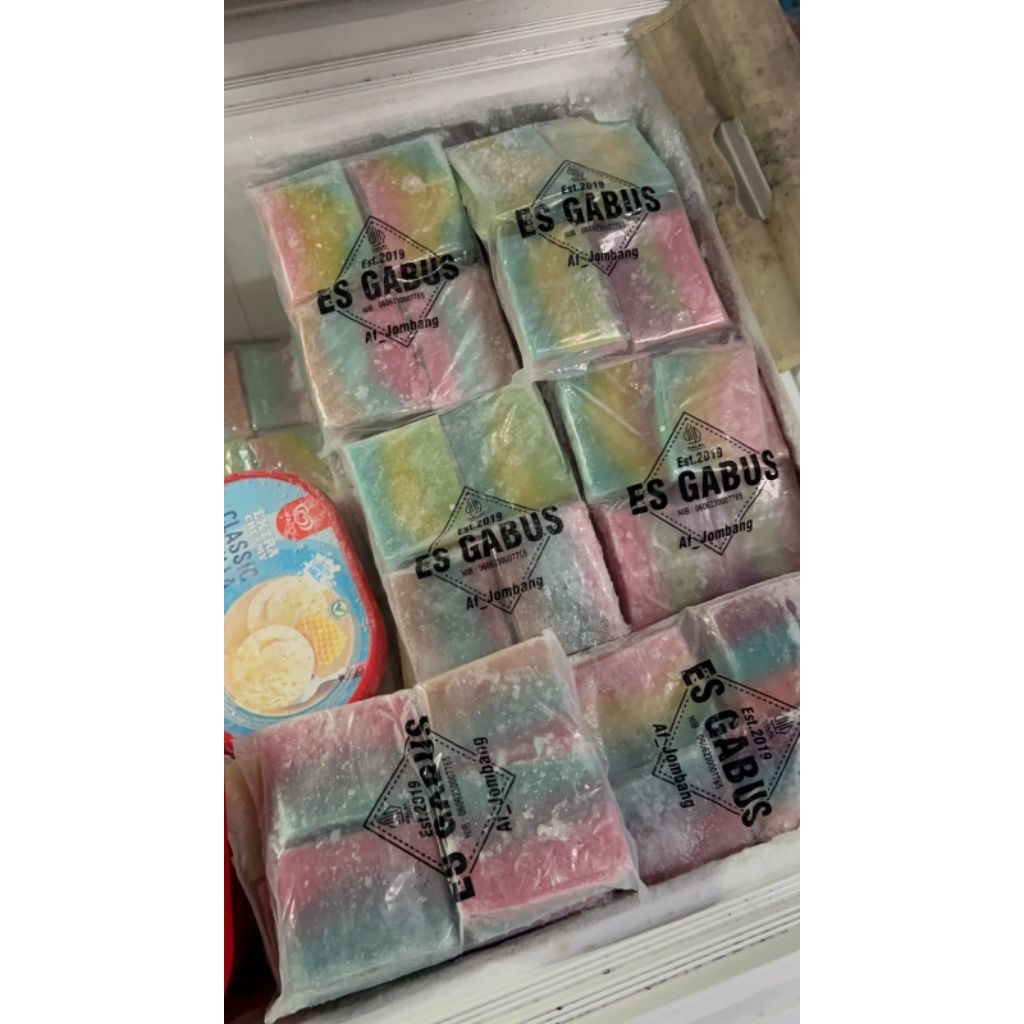 ES GABUS isi 10 pcs ready ice cream gabus es krim gabus enak