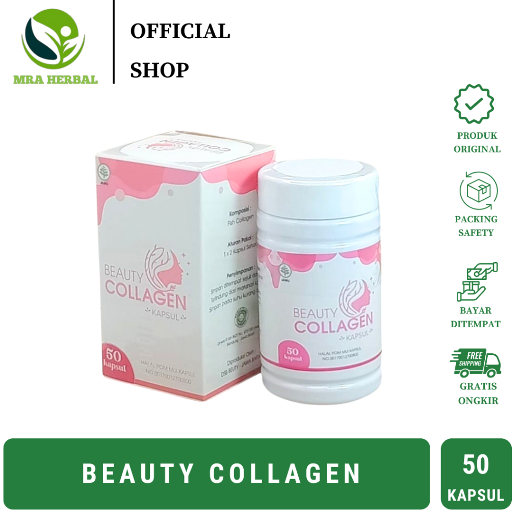 Kolagen Beauty DSB 50 Kapsul Untuk Kesehatan Kulit | Beauty Collagen DSB Beauty