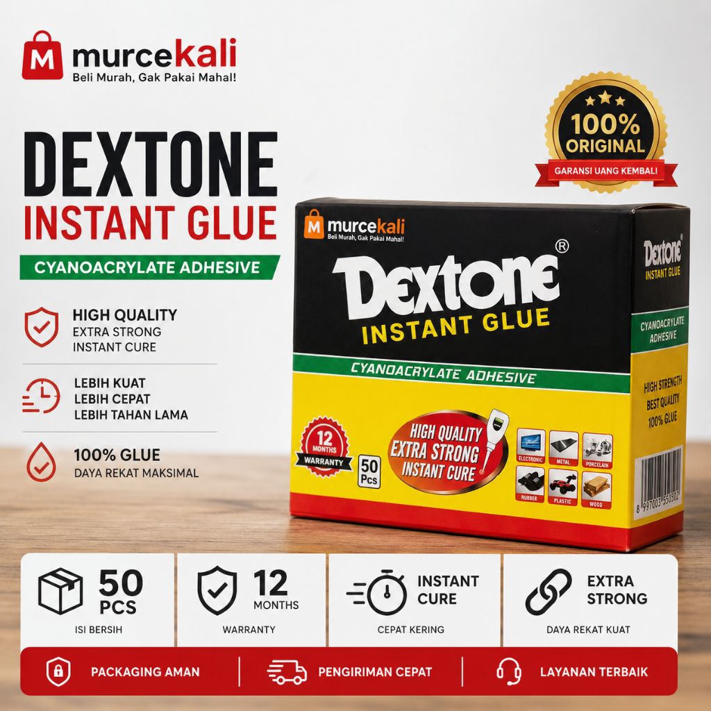 (PAKET MURAH) 50 PCS LEM TETES /LEM KOREA DEXTONE 15gr