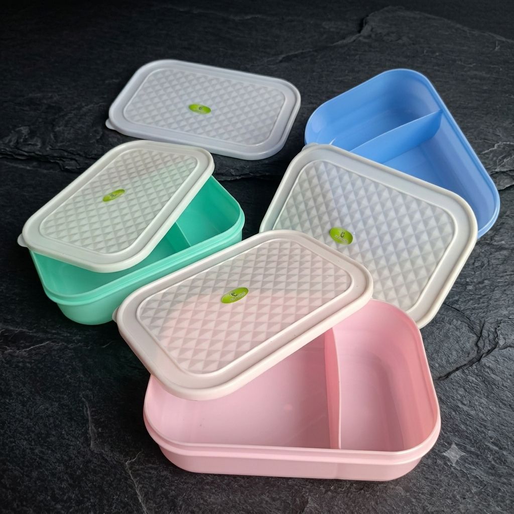 Misting Cornelius Sekat 2/ Lunch Box Tempat Makan Sekat 2