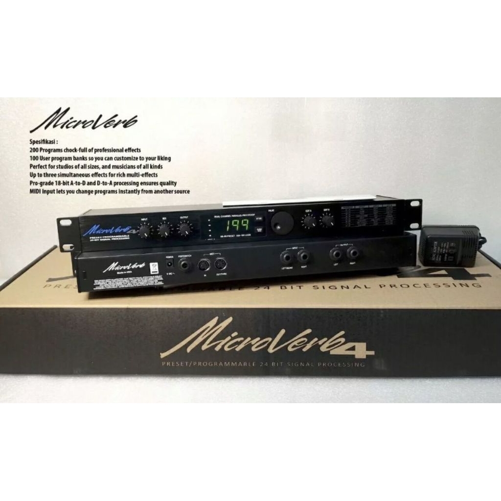 EFFECT VOCAL MICROVERB 4 TAIWAN EFEK VOCAL MICROVERB4 MADE IN TAIWAN