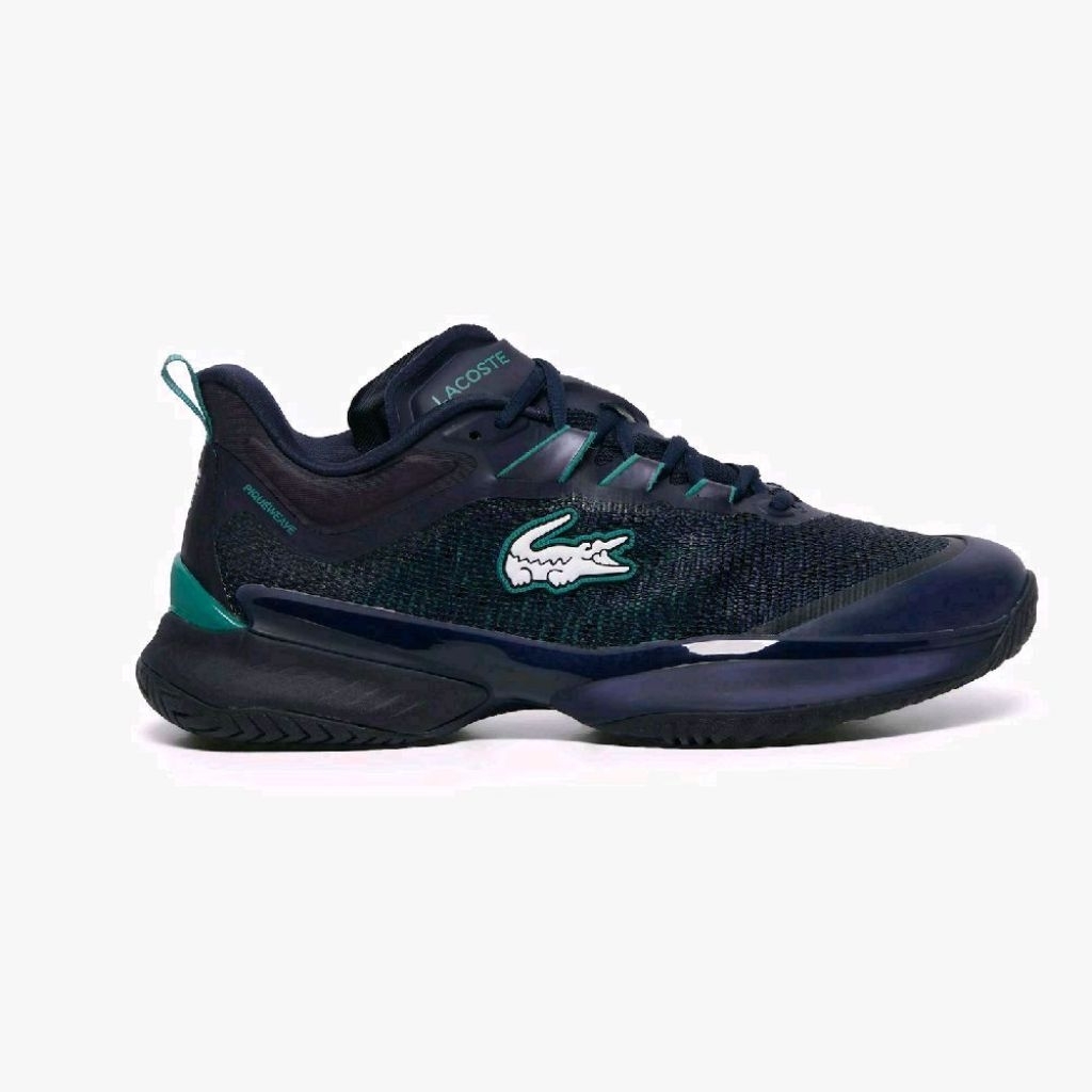 Lacoste Men's AG-LT23 Ultra Tennis Shoes Original Sepatu Tennis Pria - Navy/Green