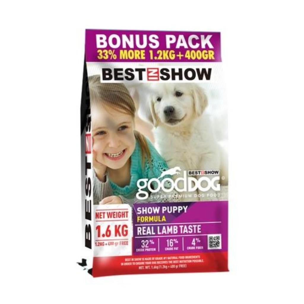 Best In Show - Good Dog 1,6kg Puppy Real Lamb Taste Dog Food Makanan Anjing